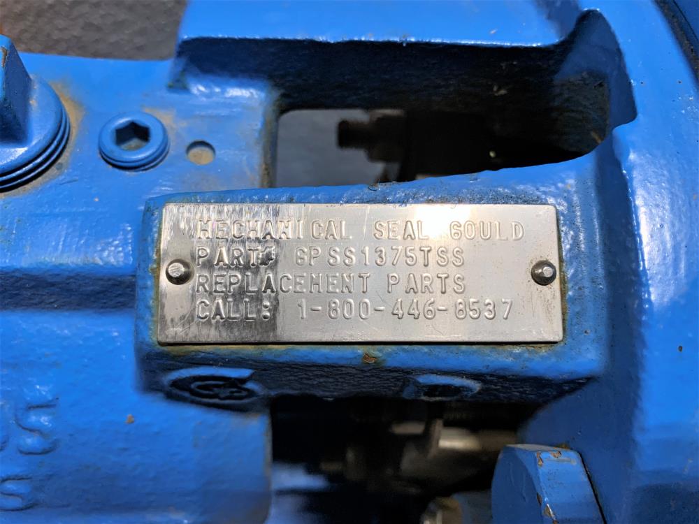 Goulds 3196 I-Frame Pump 1" x 1-1/2" - 8", DI/316, W/ Baldor 3HP Motor ECP3661T 